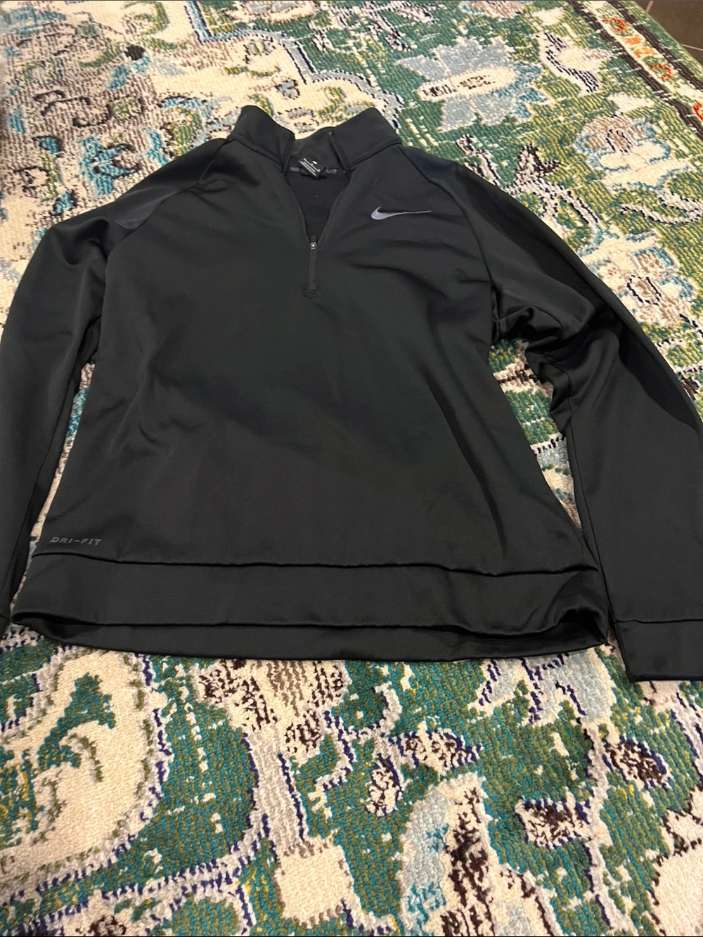 Nike Black Half-Zip Athletic Pullover